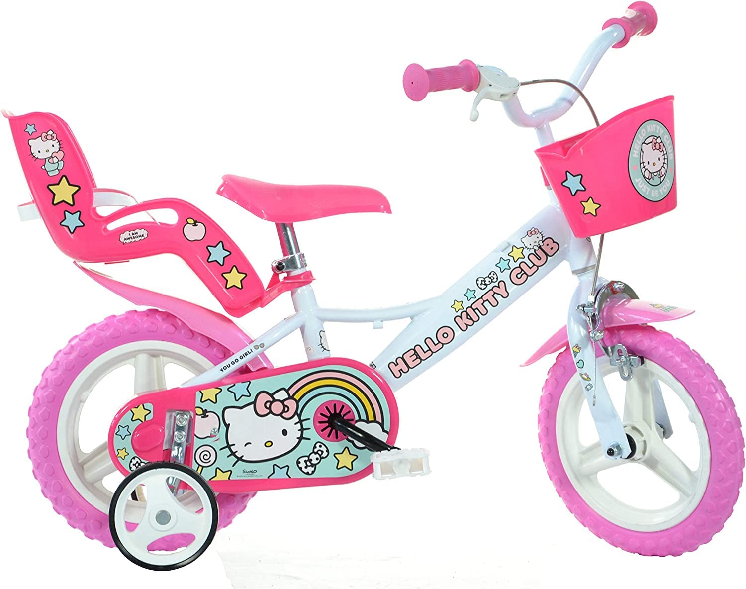 Bici per Bambina Bicicletta Dino Bikes Hello Kitty Taglia 12\