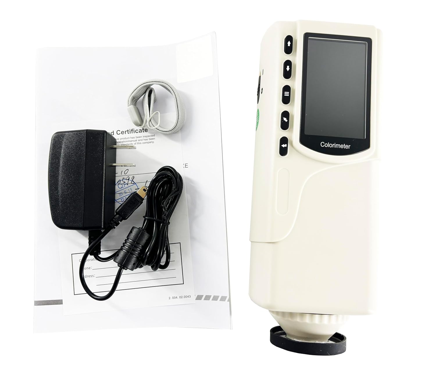 Colorimeters Digital Color Meter Painting Ink Plastics Textile Food Color Measurement with 8°/d CIE LAB D65 Aperture 4mm Measuring Time 1.5s Repeatability ΔE*ab≤0. 03 USB lnterface Data Storage