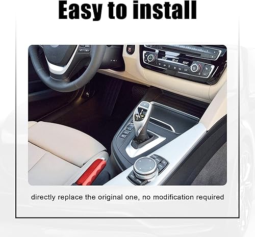 Miniatura 5 de Fogfar 1 funda para freno de mano, cubierta de freno de mano de aluminio para automóvil, protector de mango manual, juego de modificación de mango