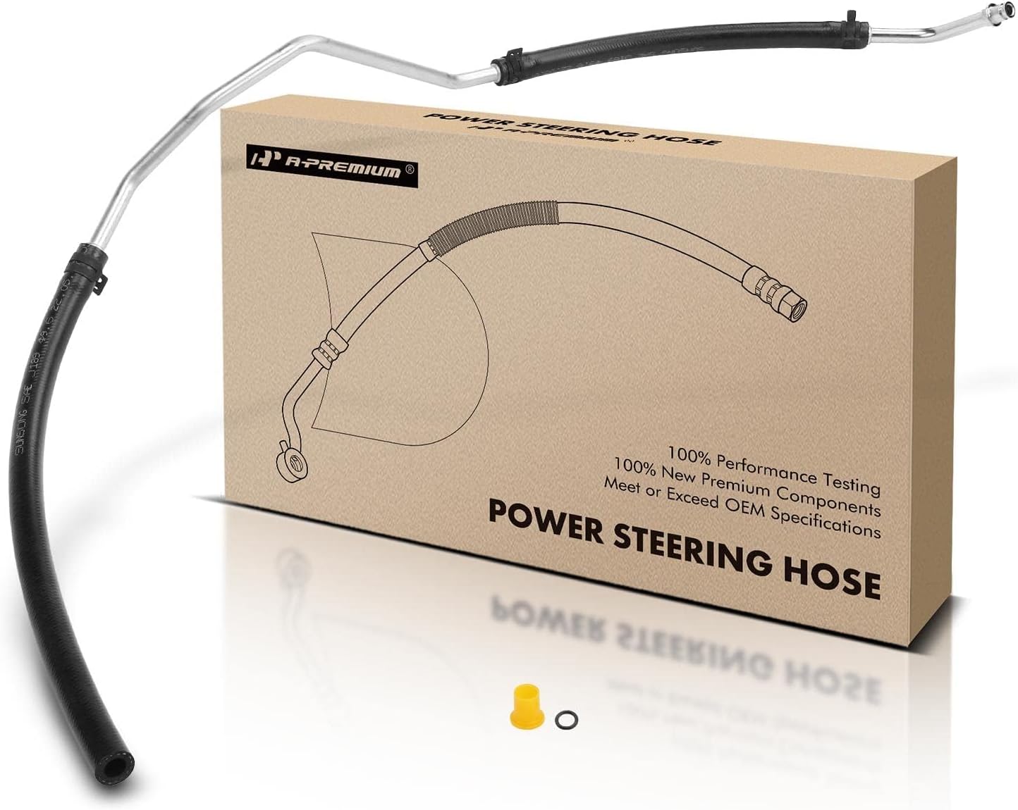 A-Premium Power Steering Return Hose Line Assembly Compatible with Chevrolet Colorado & GMC Canyon, 2006-2012 & Isuzu i-350 2006, 3.5L 3.7L, with O-ring, Rack/Gear To Reservoir