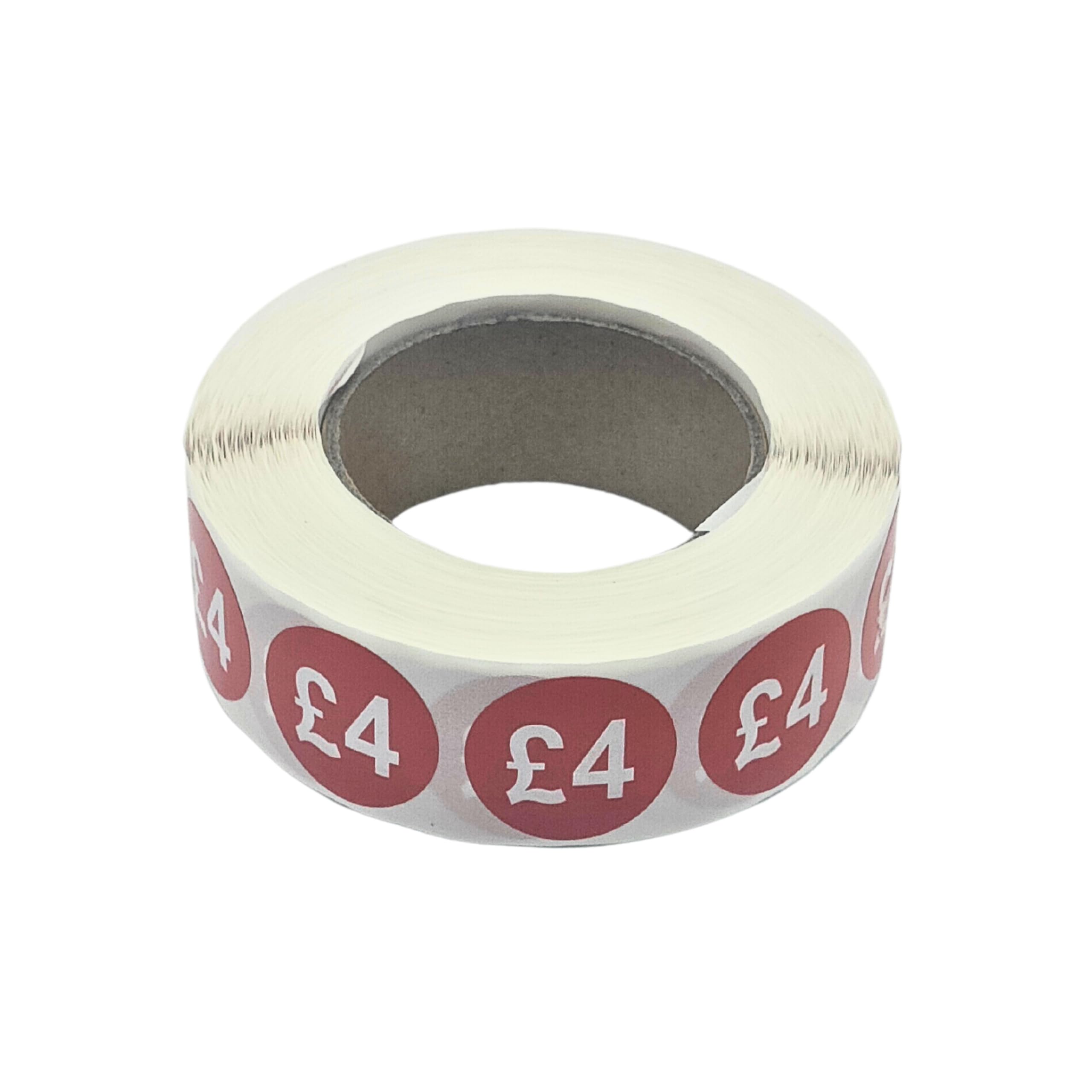 1000x 25 mm red Price self Adhesive Stickers Sticky Labels for Retail Display. (£4)