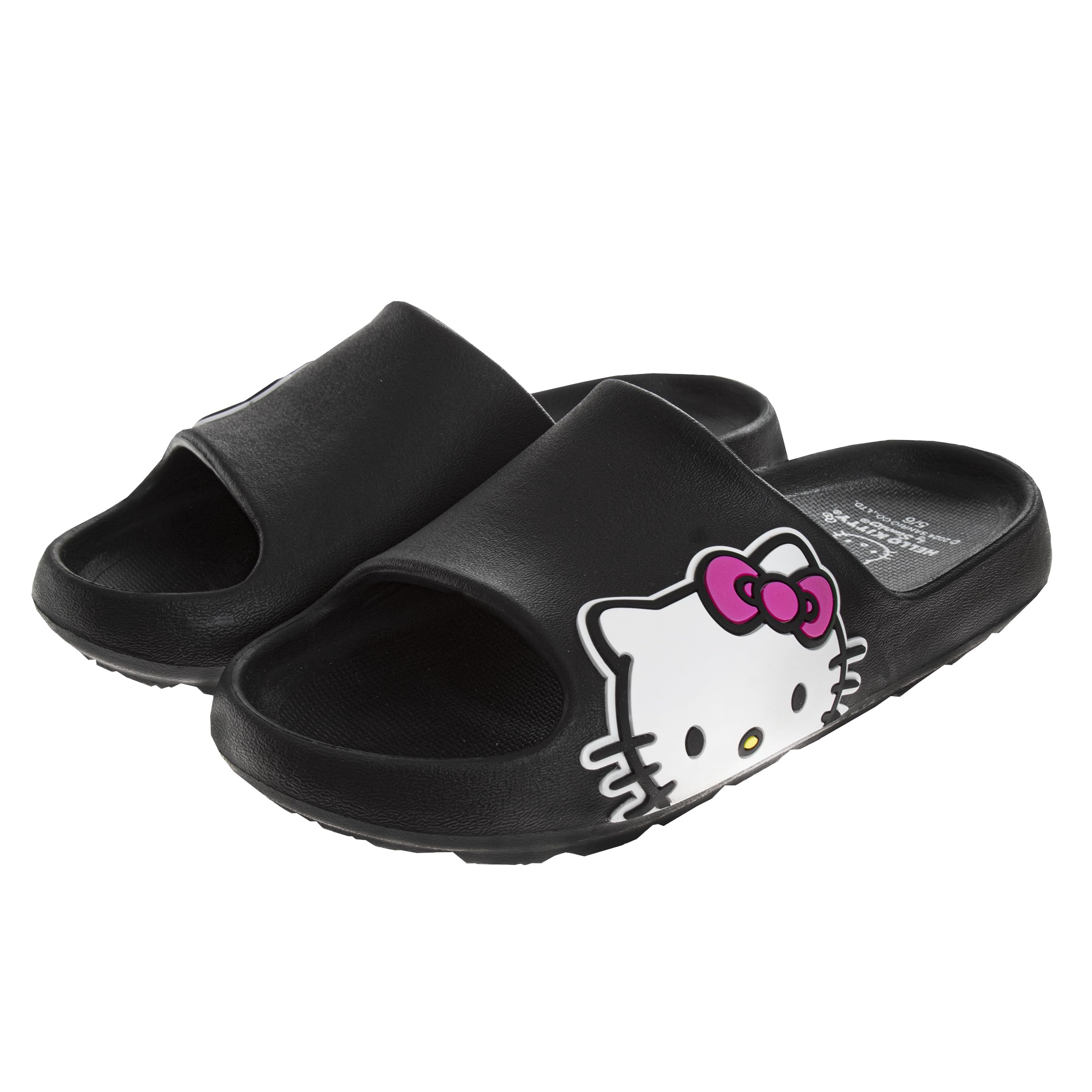 JosmoSanrio Hello Kitty Slides Open Toe Sandals - Summer Beach Water Pool Shoes (sizes: Little Kid/Big Kid - Adults)