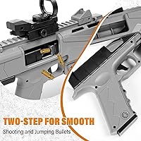 Vista 4 de Pistola de Juguete Blaster de Balas Suaves, Pistola de Mano de Dardos de Juguete Realista Pistola de Balas Suaves con Carcasa de Espuma Eyectora