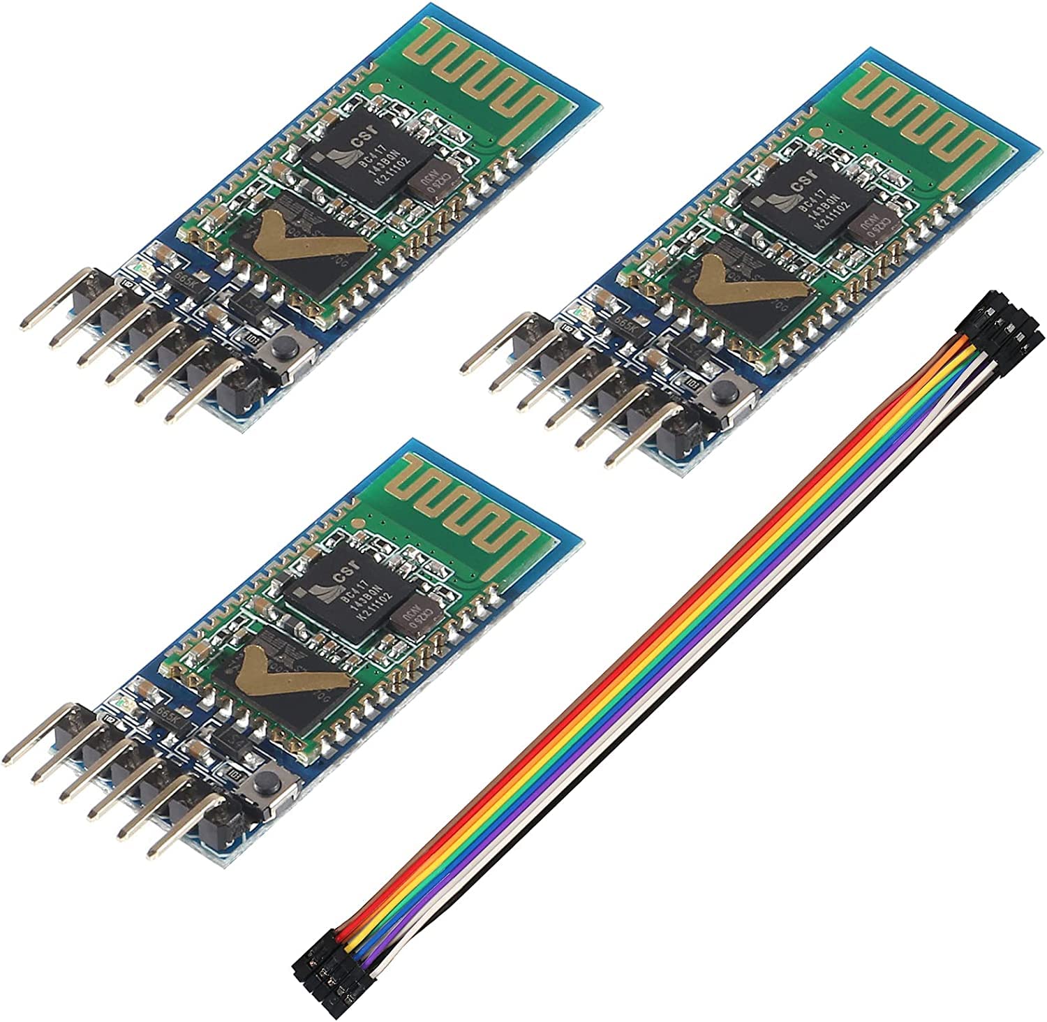 Super Debug 3Pcs HC-05 Wireless Bluetooth RF Transceiver Master Slave Integrated Bluetooth Module 6 Pin Wireless Serial Port Communication BT Module (B0BMZ7D7QX) Amazon Price History, Amazon Price Tracker