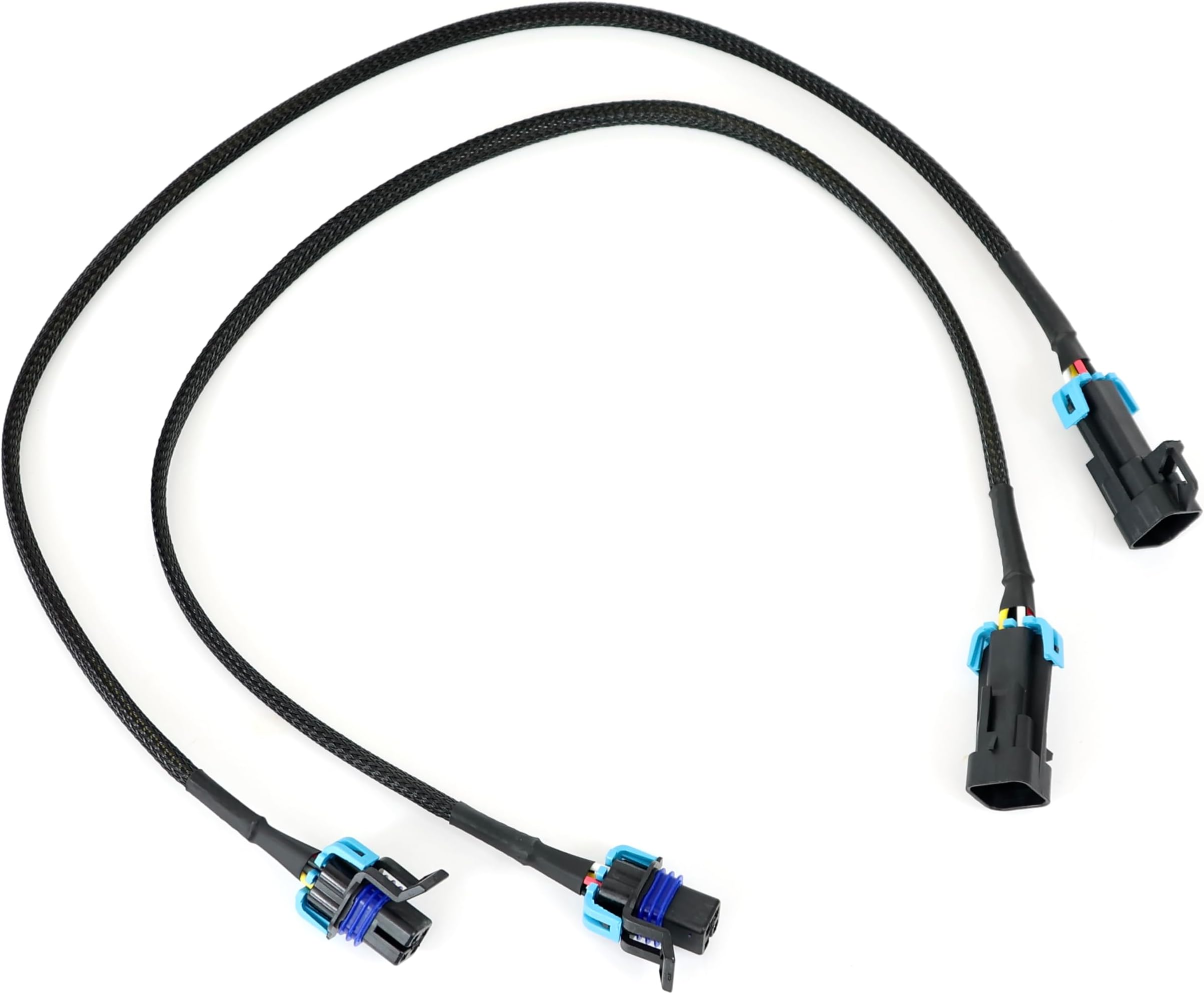 Michigan Motorsports LS1 O2 Oxygen Sensor Extension Harness 24-Inches | Set of 2 | 4-Pin Plug-and-Play Extension | Fits Camaro Firebird Pontiac Chevy LS1 Applications | OEM-Style Connector Design