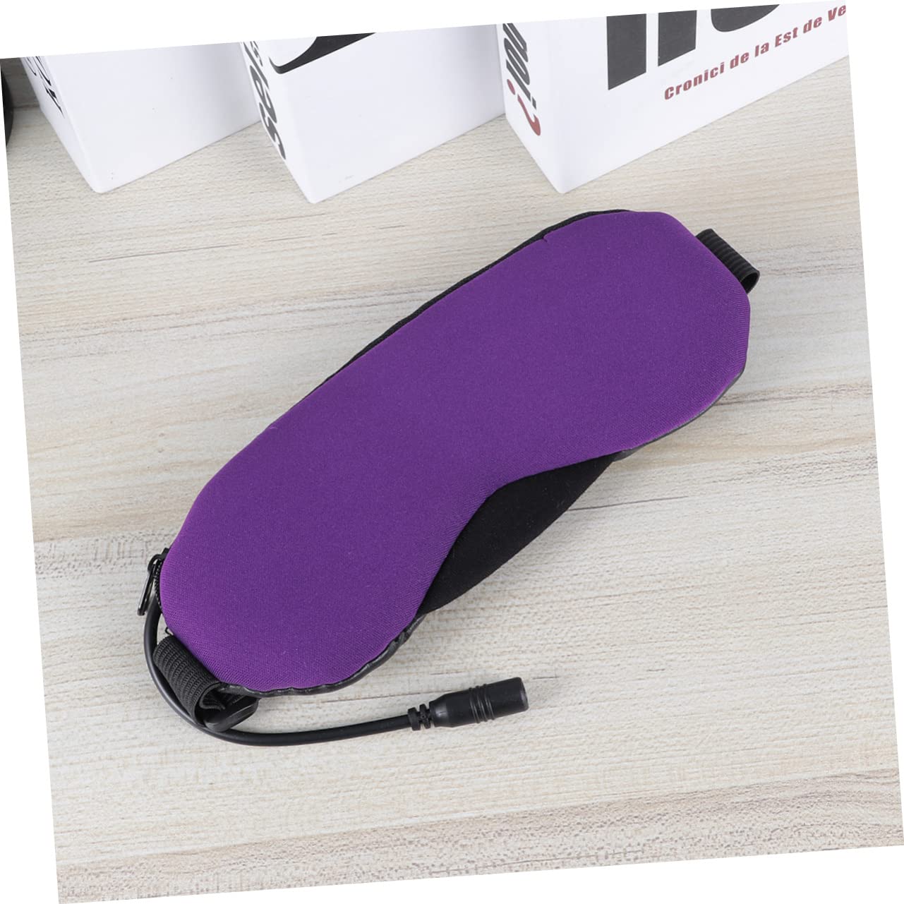 KOMBIUDA Maschera Per Dormire Funzione Usb Blocca Luce Fastidiosa Design Vapore Caldo e Freddo Per Casa e Viaggio Stile