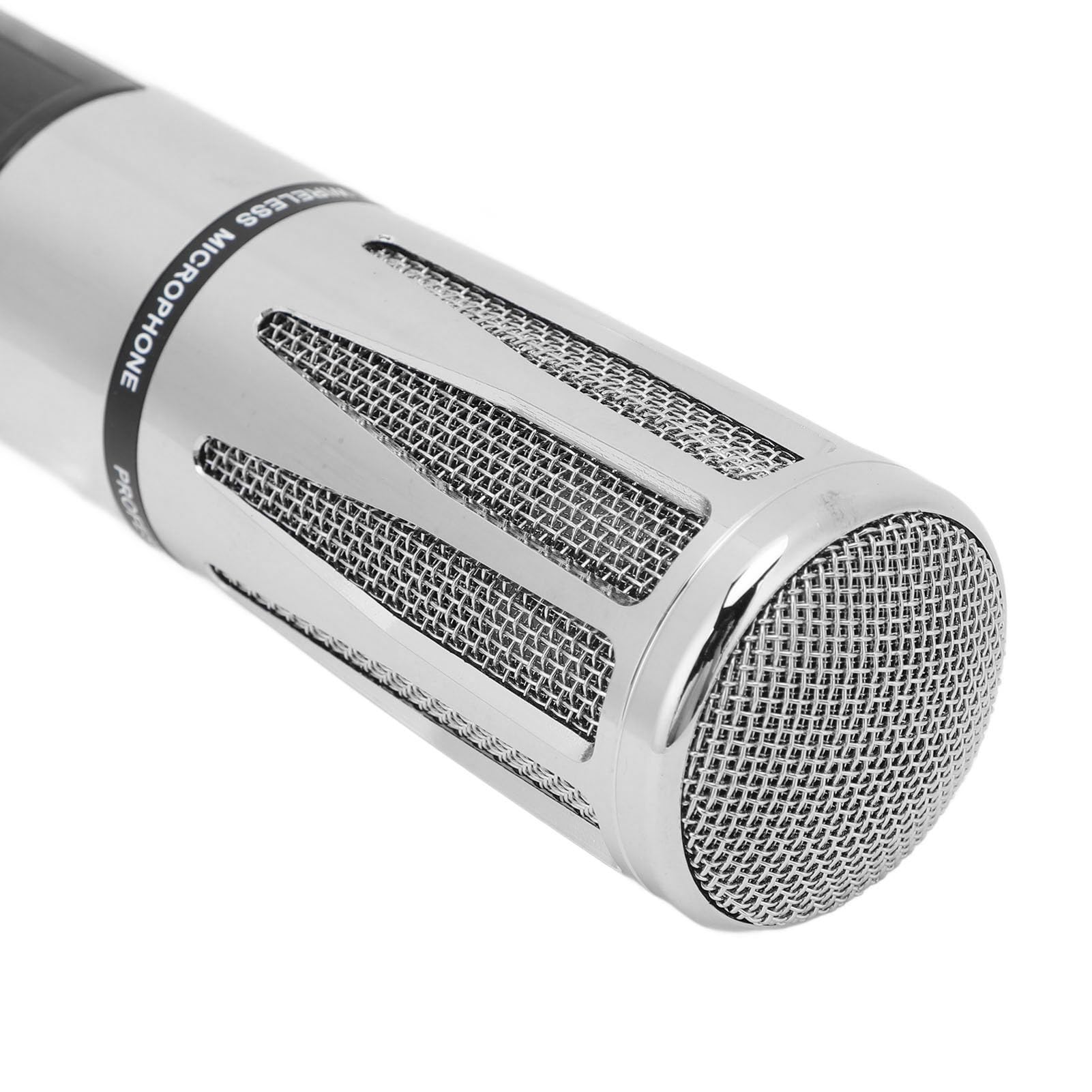 Mikrofon UHF Podwójny Ręczny Bezprzewodowy System Mikrofonów Dynamicznych z Odbiornikiem do śpiewania Karaoke Zasięg 100 M (-2217240012712)