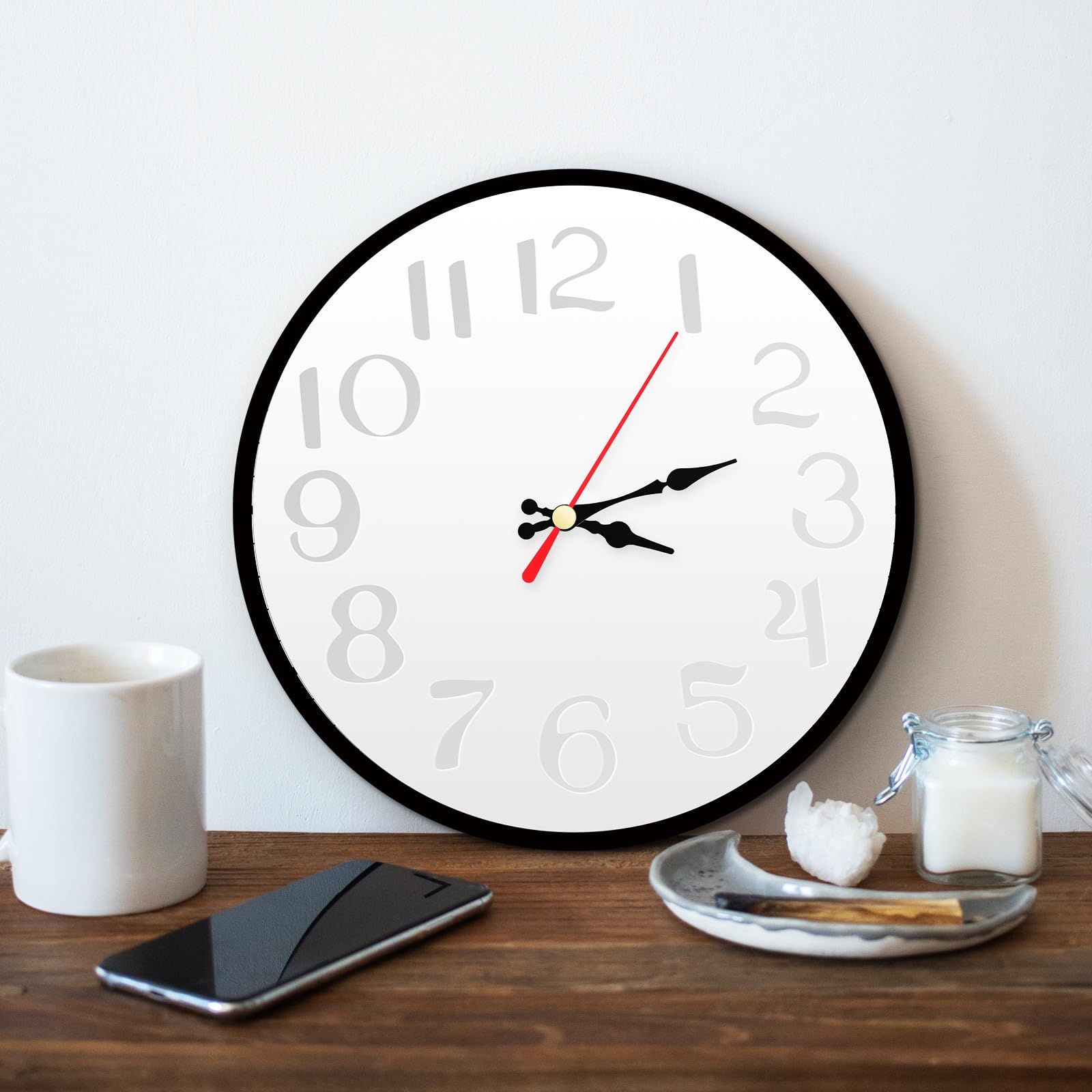 Toddmomy 2 Sets Moules à Horloge en Silicone Kit de Moulage Résine pour Création d'Horloges Murales Décoration