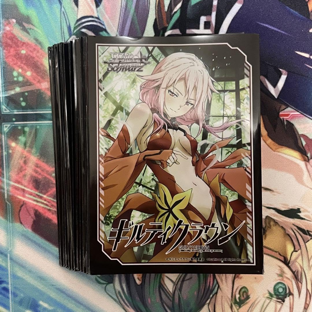 Amazon.co.jp: ギルティクラウン 楪いのり スリーブ 金銀 55枚 : ホビー 