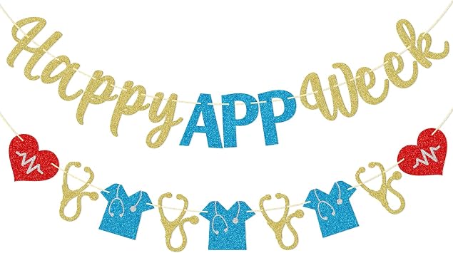 Amazon.com: Qttier Happy APP Week Banner, Advanced Practice Providers ...