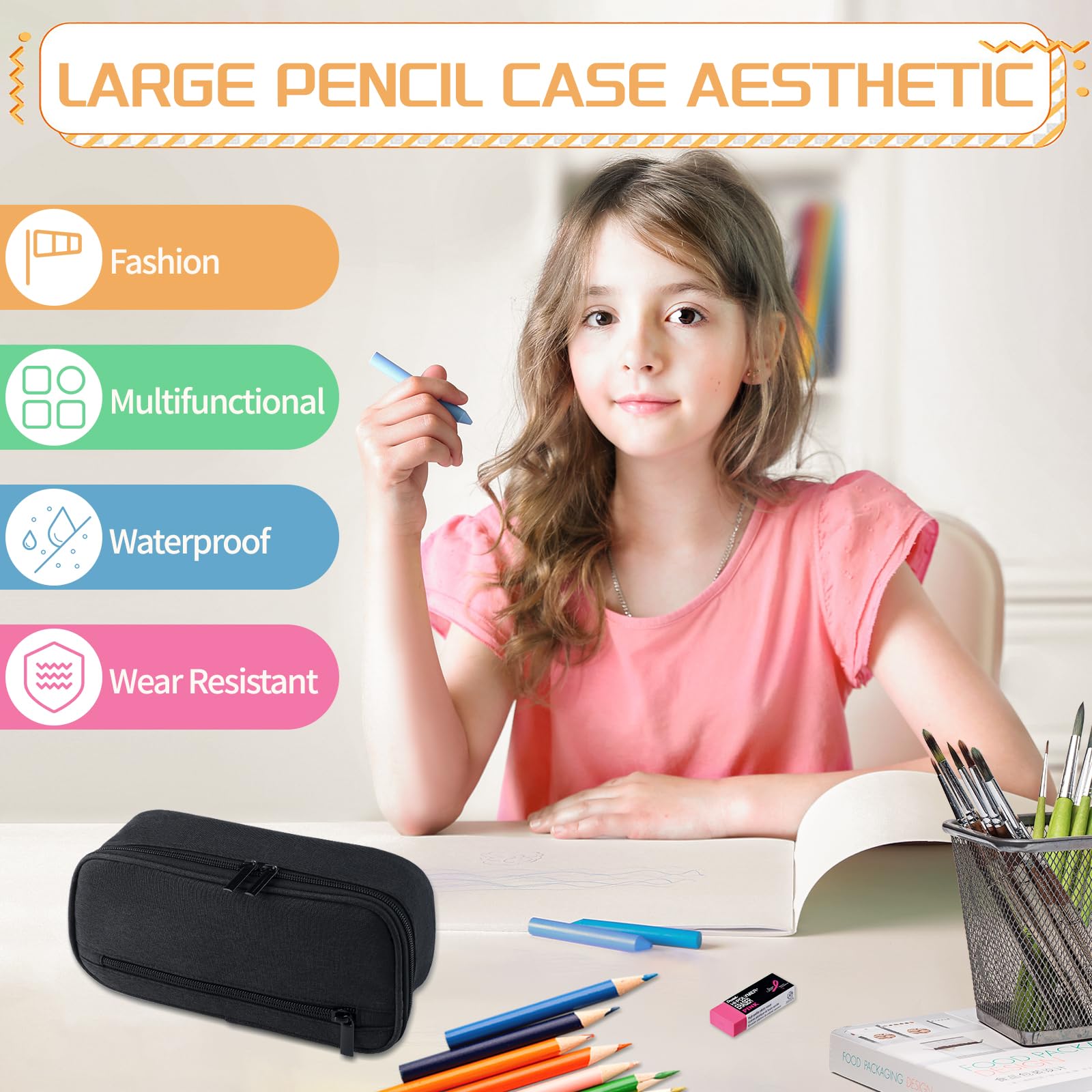 Large Pencil Case Aesthetic - Image 4