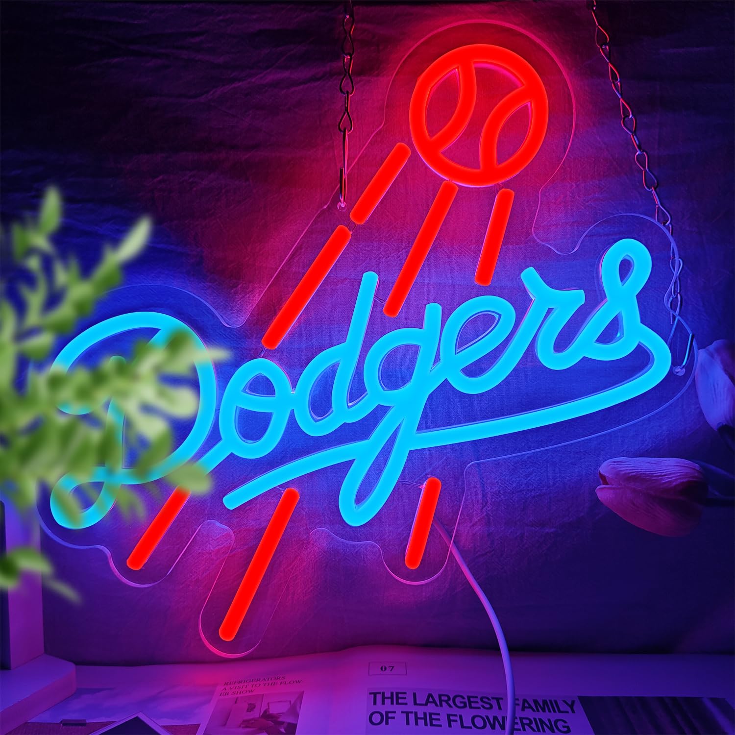Amazon.co.jp: Agdiph Los Angeles Dodgers ネオンサイン 調光可能 