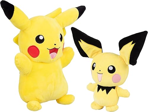 Miniatura 1 de Pokemon 12 Pikachu and 8 Pichu Plush Stuffed Animal Toys 2 Pack - Evolution Set - Officially Licensed - Gift for Kids