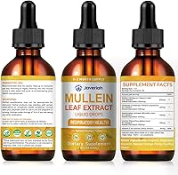 Vista 8 de Mullein Drops for Lungs Cleanse - Cordyceps, Marshmallow Root & Licorice Root Extract, Respiratory Herbal Supplement with Mullein Leaf Extract for