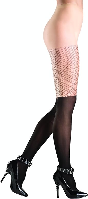 double fishnet tights