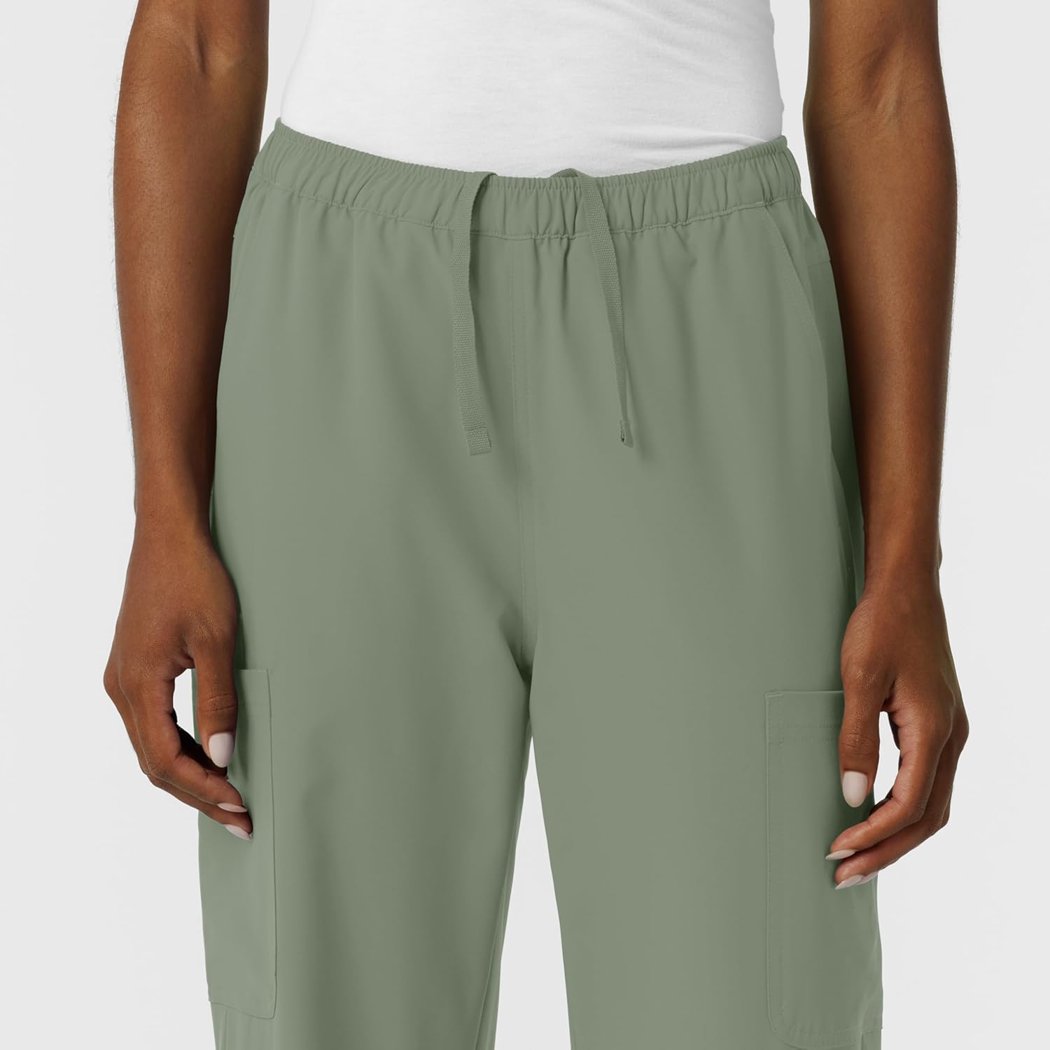 Wink NURTUR Scrubs for Women, Straight Leg Cargo Scrub Pant - Sage, 3X - Image 3