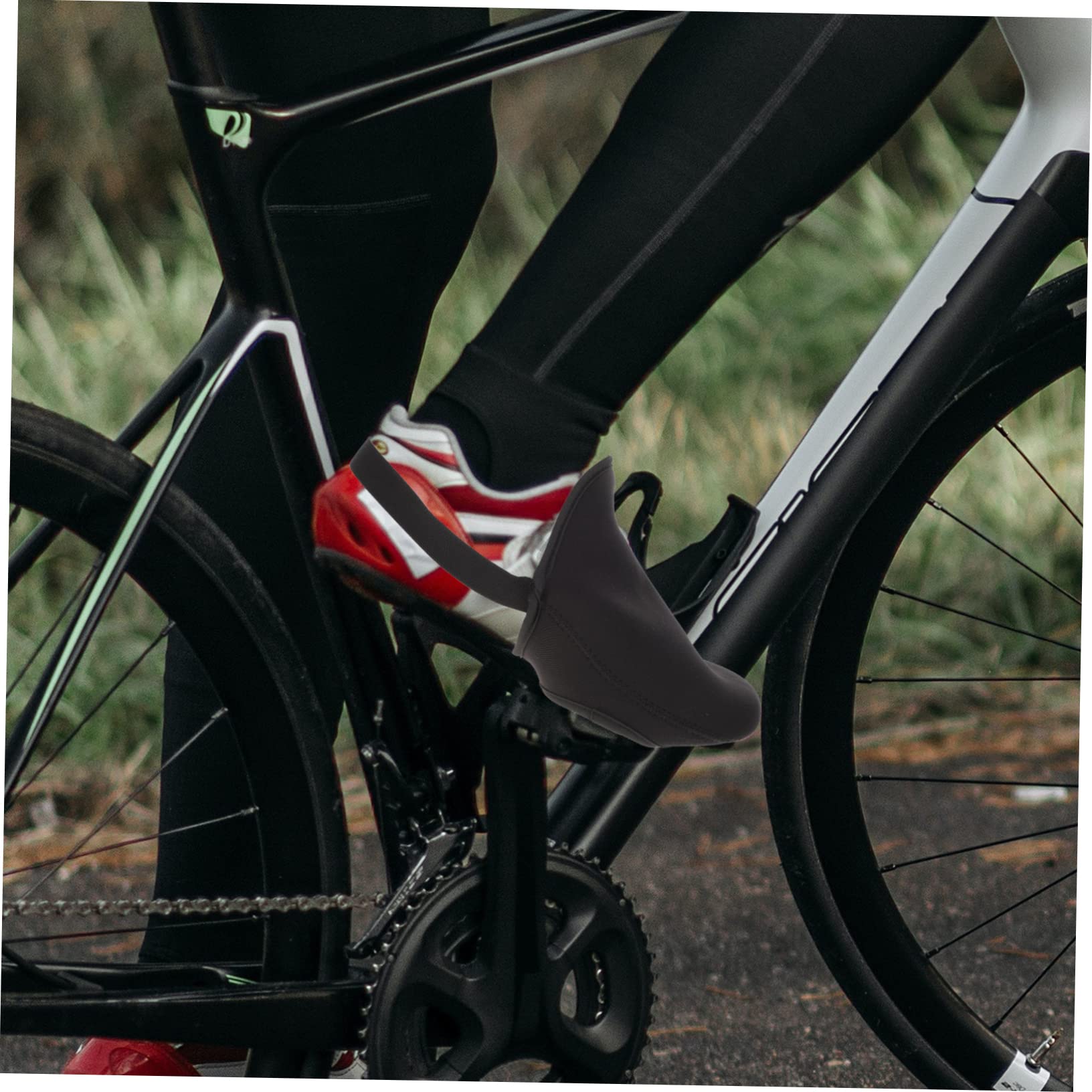 balacoo 5sets Cycling Overshoes Windproof Skid Half Shoe Covers for Bowling Shoes 2pcs*5