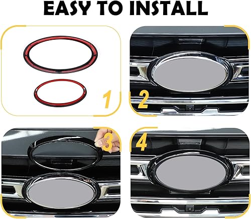 Miniatura 5 de Cubierta de decoración de logo frontal y trasero para coche, anillo de adorno, compatible con Subaru Outback 2021 2022 2023 2024 2025, accesorios de