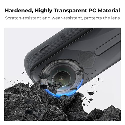 K&F Concept Protezioni Lente Standard Compatibili con Accessori Insta360 X5 - Coperchio Protettivo in Vetro Ottico Temperato ad Alta Trasparenza con Pellicola Schermo, Kit Sostitutivo Antigraffio - 5