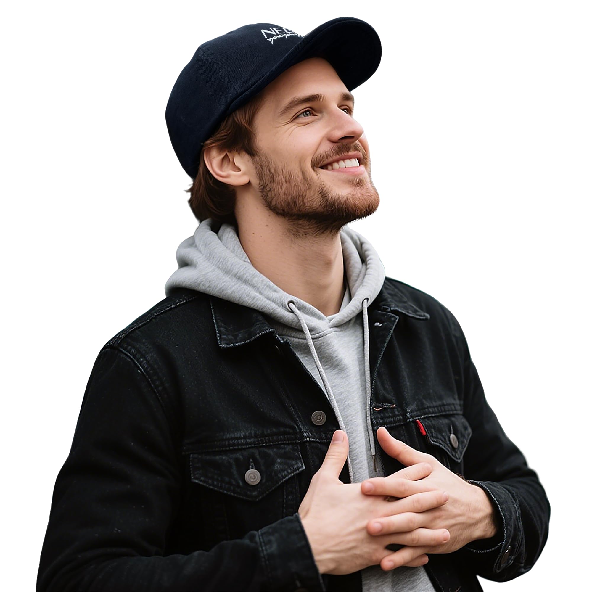 Clakllie Cotton 5 Panel Hats Hip Hop Short Brim Hats for Women Men Soft Golf Dad Hats Low Profile Trucker Cap with Adjustable