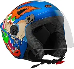 CAPACETE ABERTO PRO TORK NEW LIBERTY 3 COYOTE BRILHANTE AZUL TAM. 56