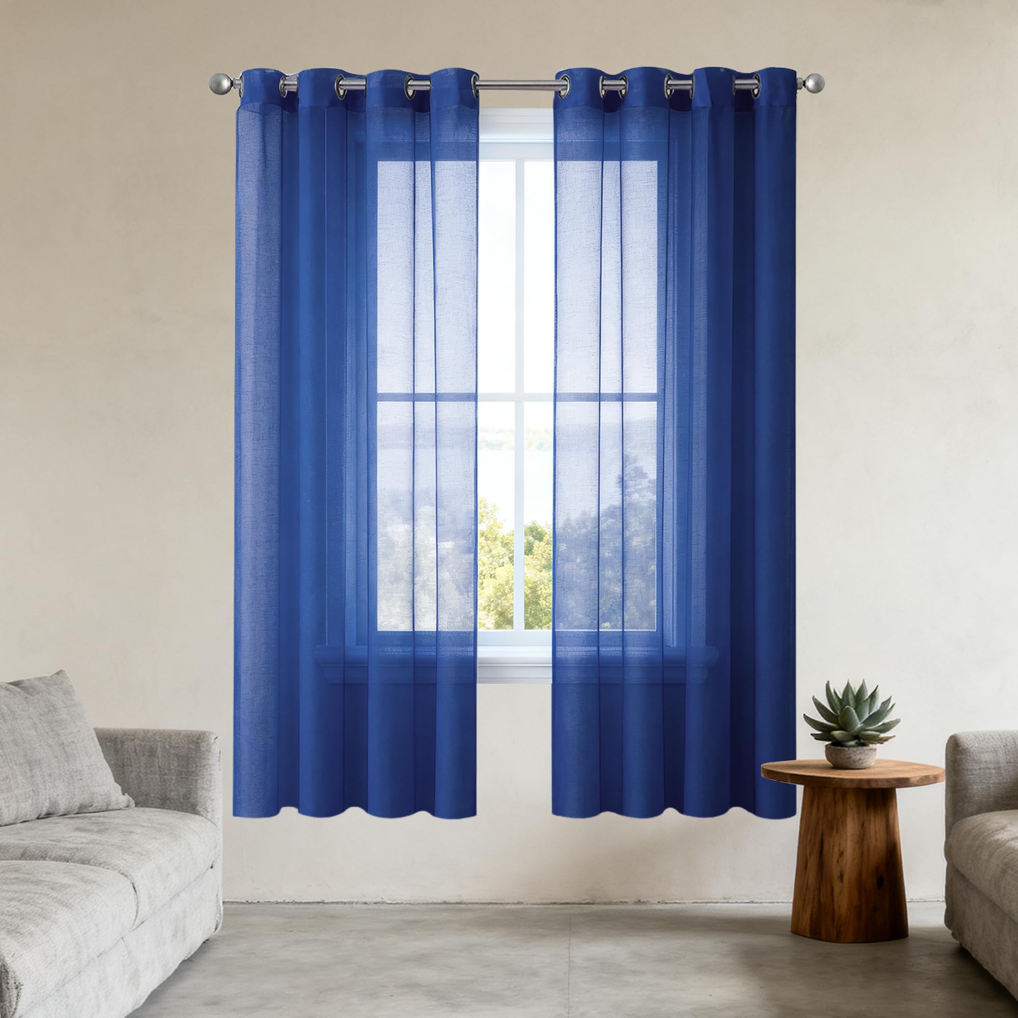Panneaux de rideau doux et esthétiques pour chambre élégante