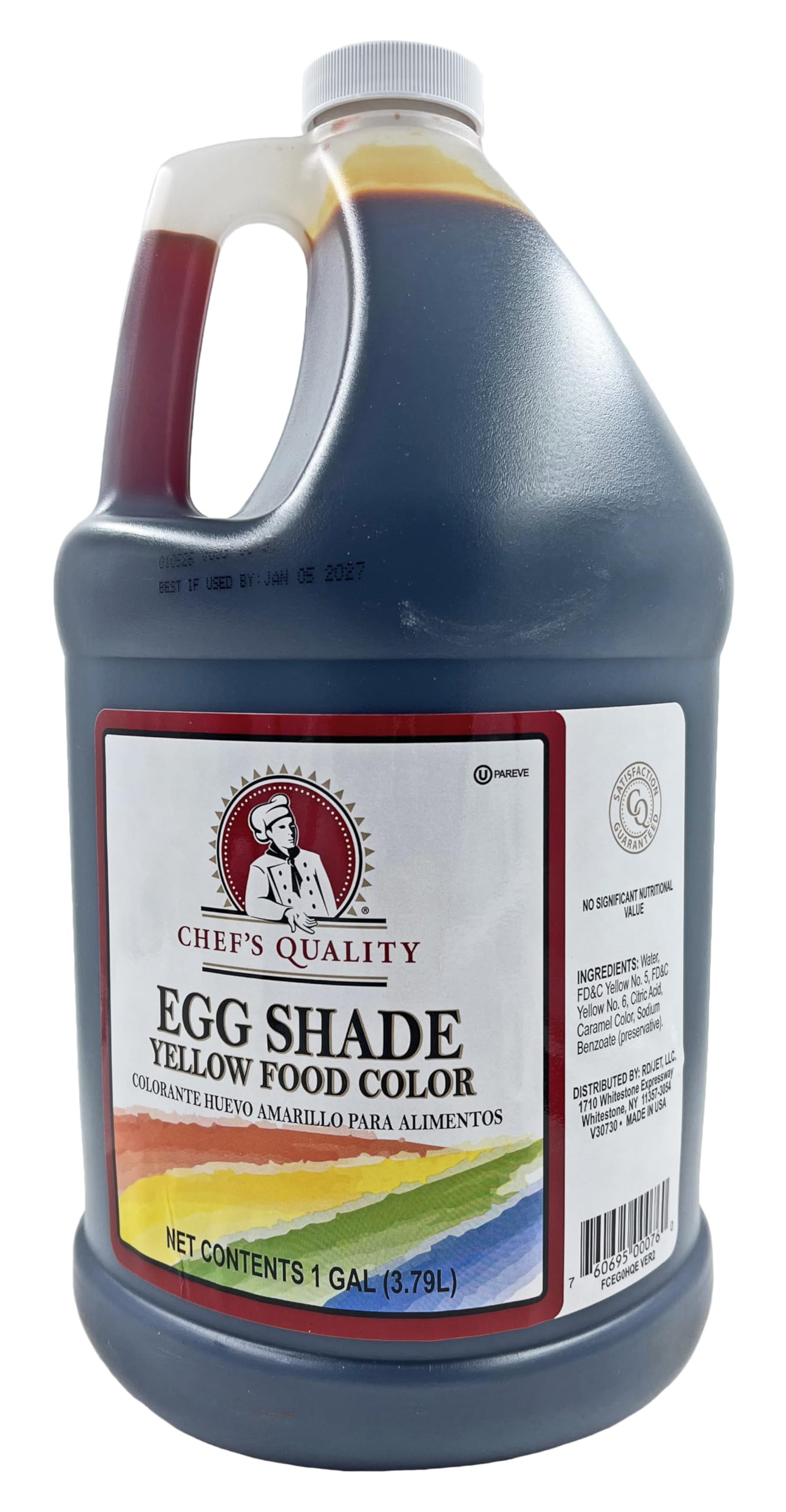 Bits N Things Chef's Quality Egg Shade Yellow Food Color - 1 Gallon