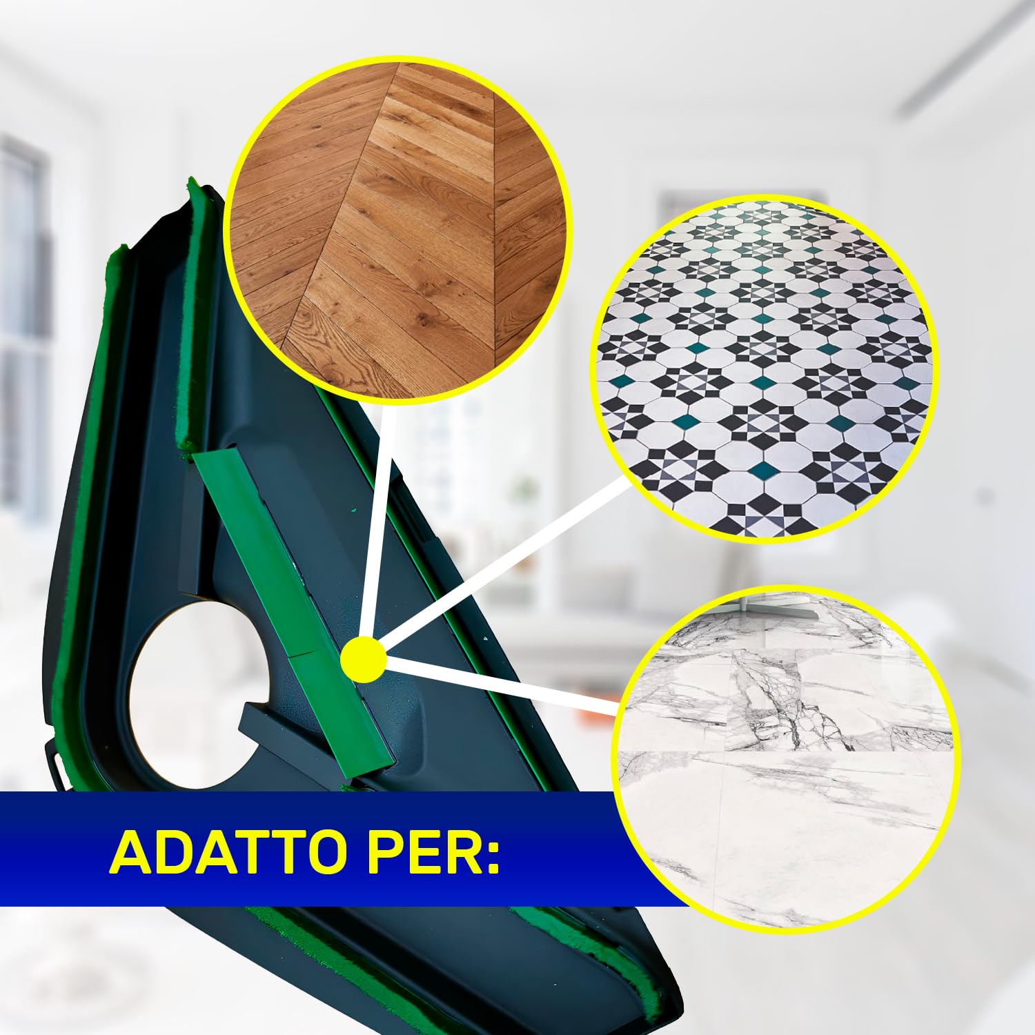 MONTERAL Sottospazzola con Bordo in Gomma e Setole per Modelli HD60 HD65 per Aspirapolvere con Codice Originale 58072 per Vorwerk Folletto VK200 VK220S - Garanzia di 10 Anni