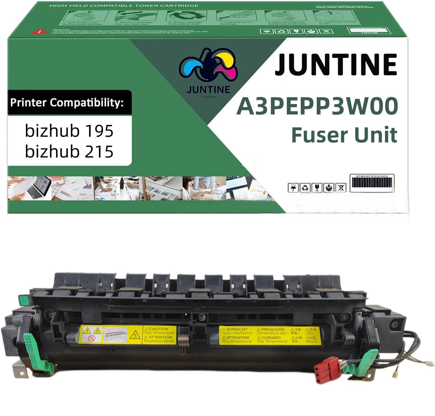 A3PEPP3W00 Fuser Unit Original Refurbished Replacement for Konica Minolta A3PEPP3W00 Compatible with bizhub 195 215 (110V-150K)