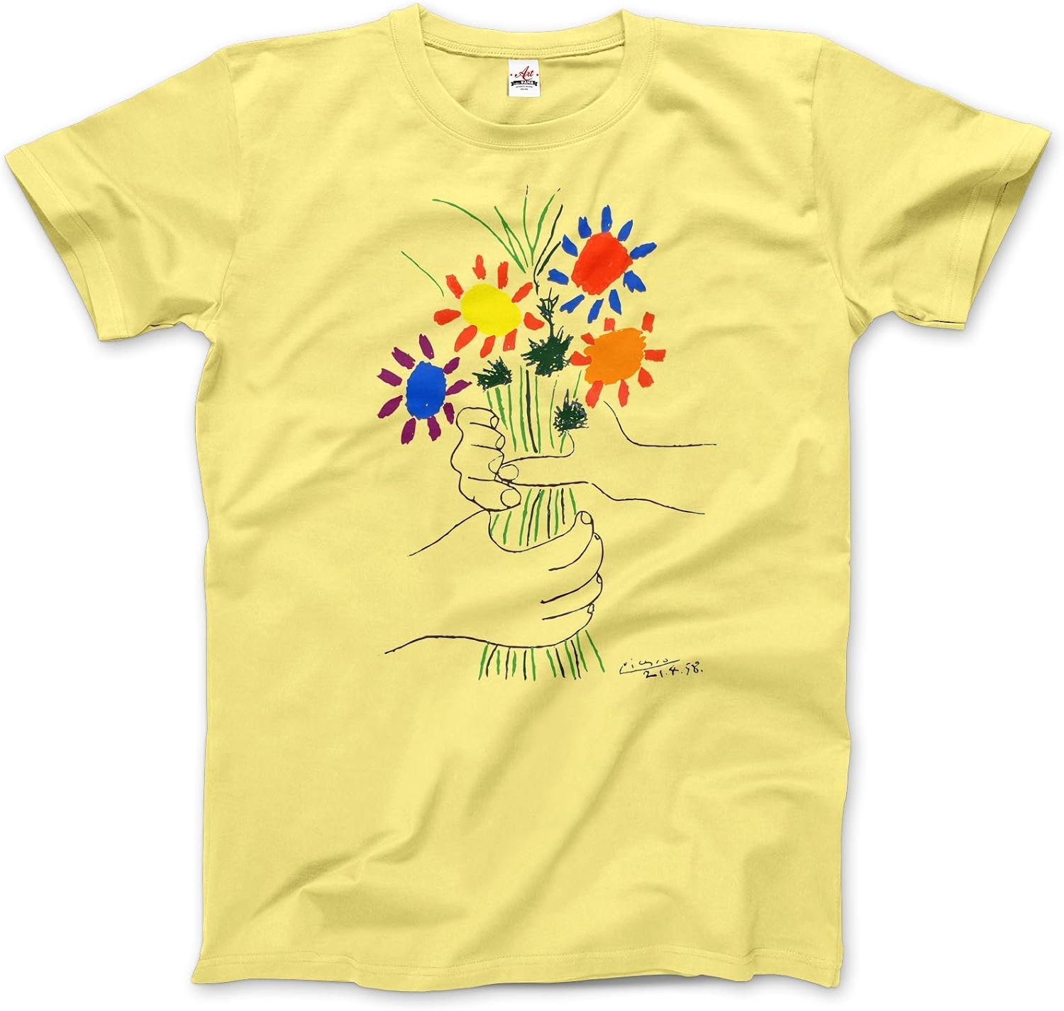 Bouquet of Peace 1958 Artwork T-Shirt (Adults, Kids, Short & Long Sleeve) White