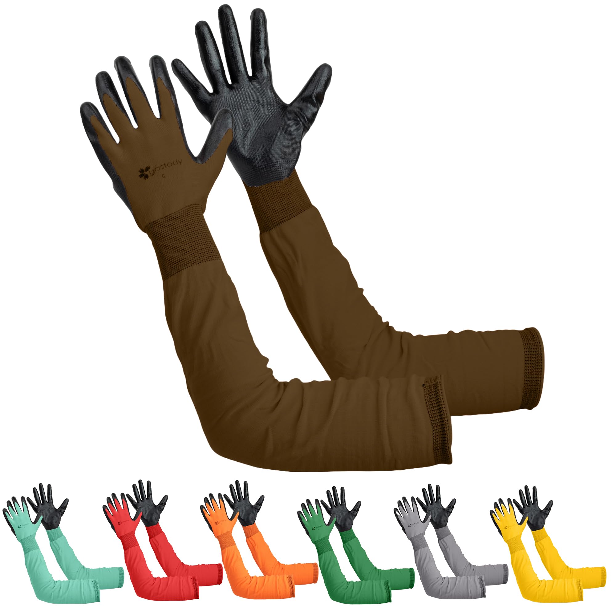 Long Sleeve Gardening Gloves Women and Men - Long Cuff Garden Gloves, Multipurpose Heavy Duty Outdoor and Indoor