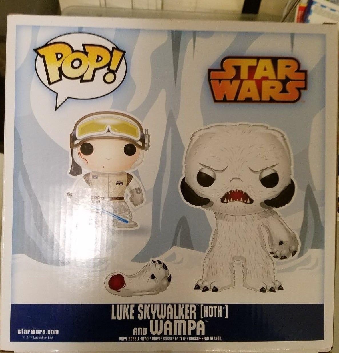 Funko Star Wars Pop! Vinyl Luke Skywalker and Wampa 2014 SDCC Exclusive Set