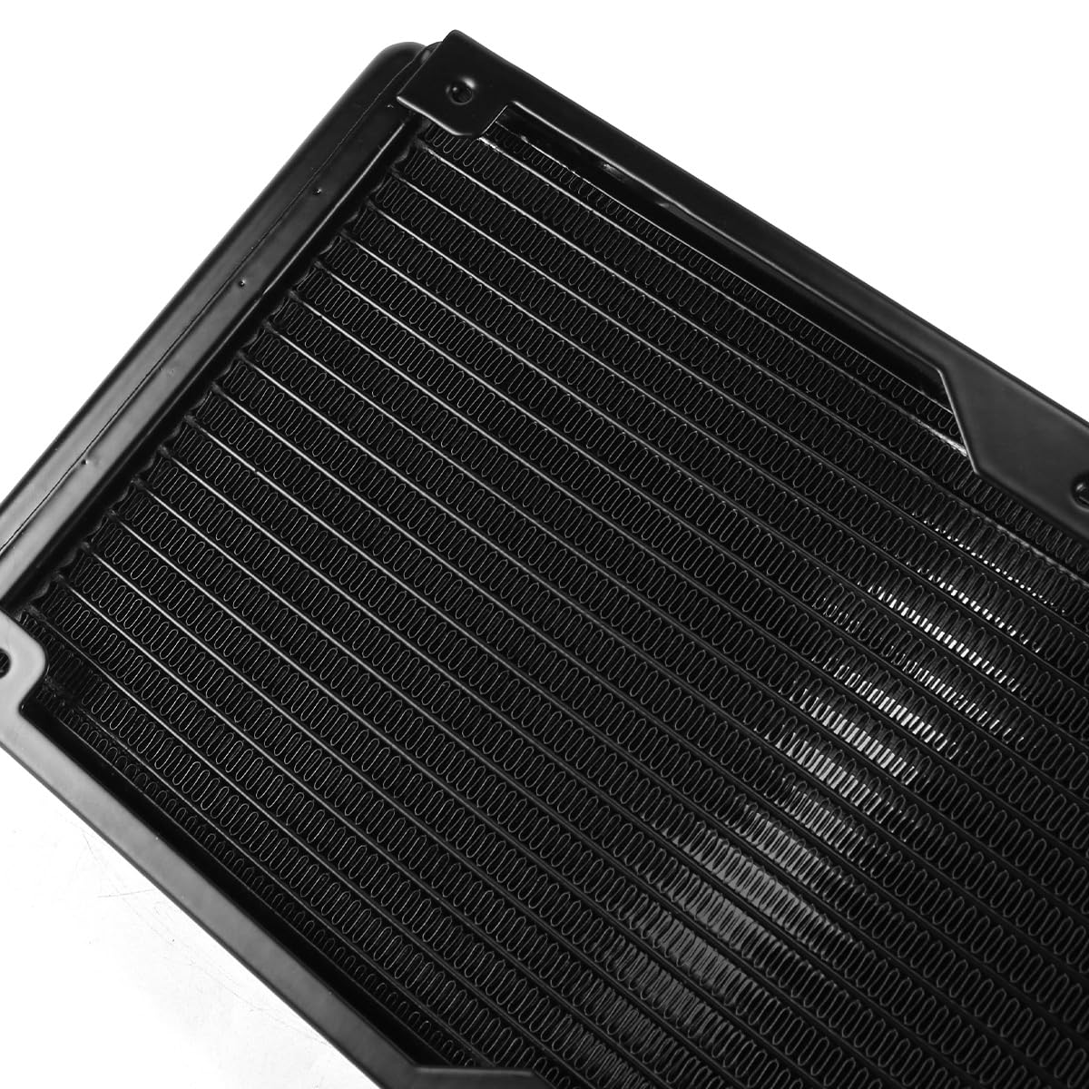Kit de radiateur de refroidissement à eau fileté en aluminium à 18 tuyaux pour système de refroidissement du processeur de l'ordinateur PC