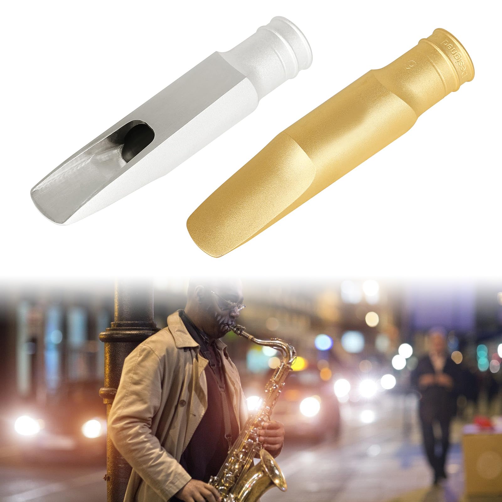 B per sassofono tenore in metallo che offre un tono chiaro e longevità per l ' uso quotidiano per sax tenore B in ottone