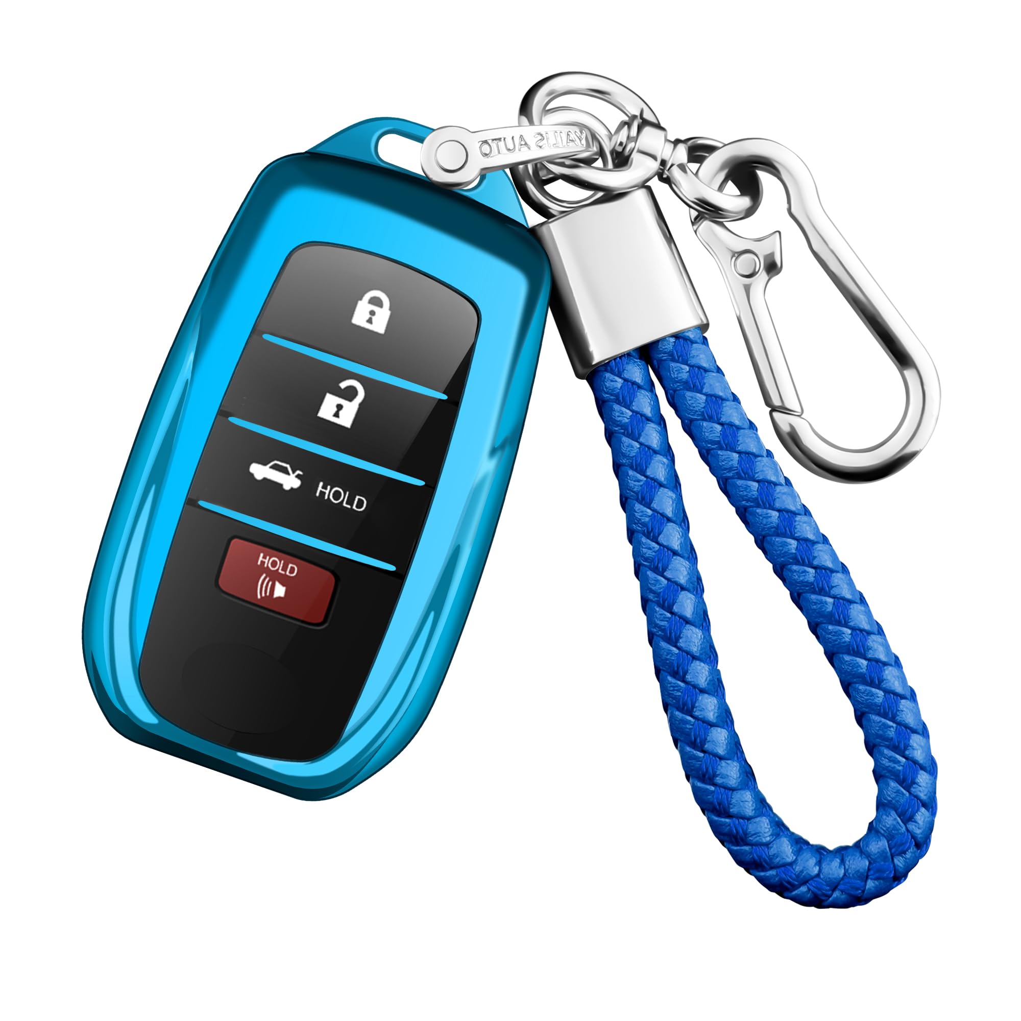 1*Black Transparent KeyFob Case Cover For Toyota For Sienna For - Foto 11