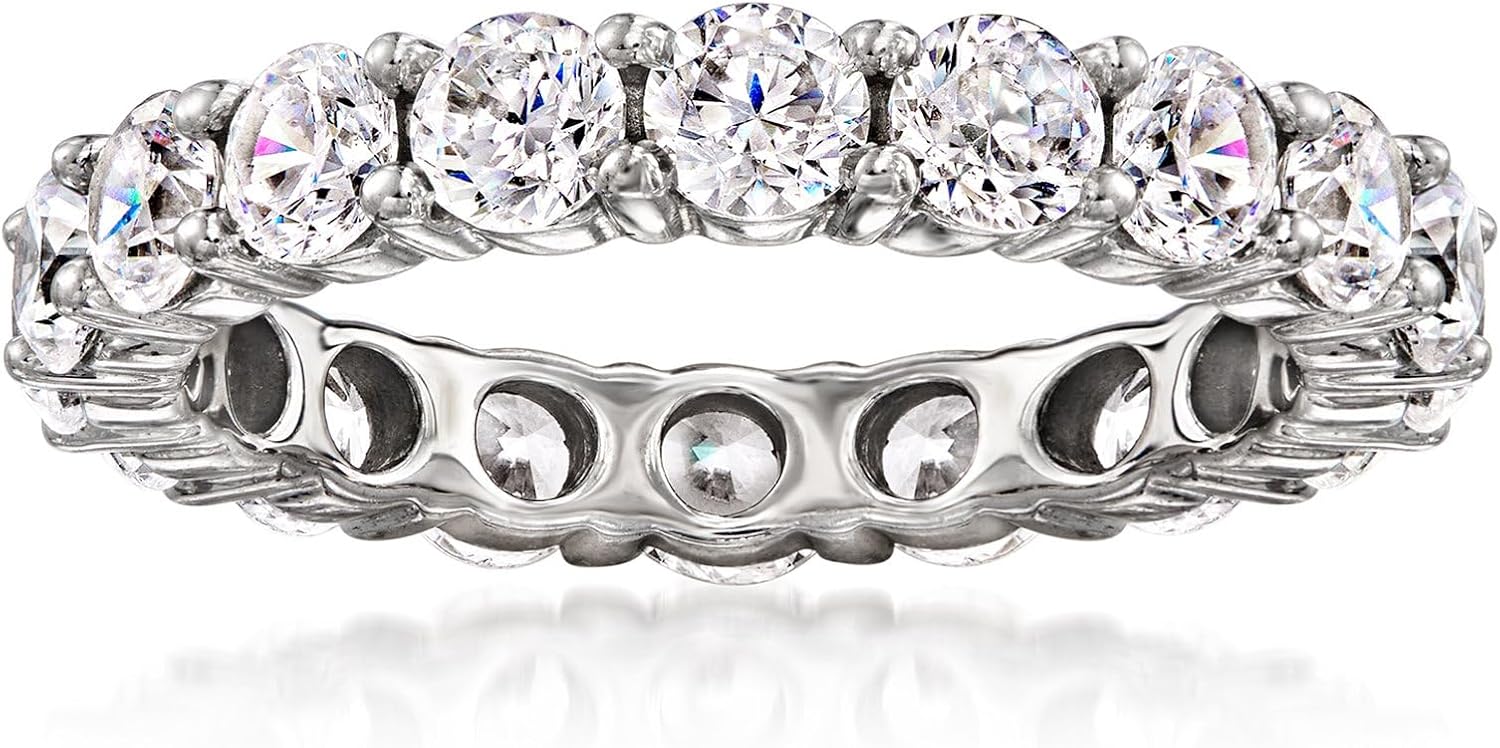 Ross-Simons 2.75 ct. t.w. CZ Eternity Band in Sterling Silver