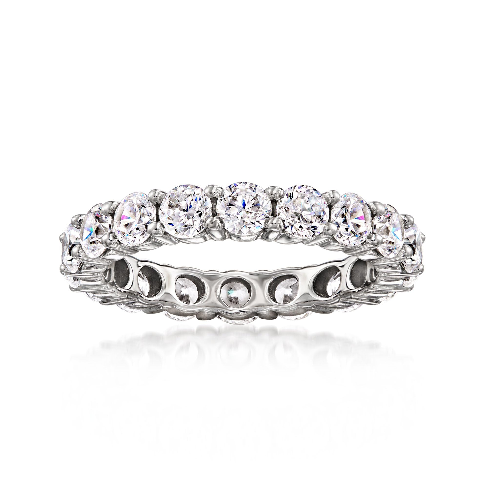Ross-Simons 2.75 ct. t.w. CZ Eternity Band in Sterling Silver