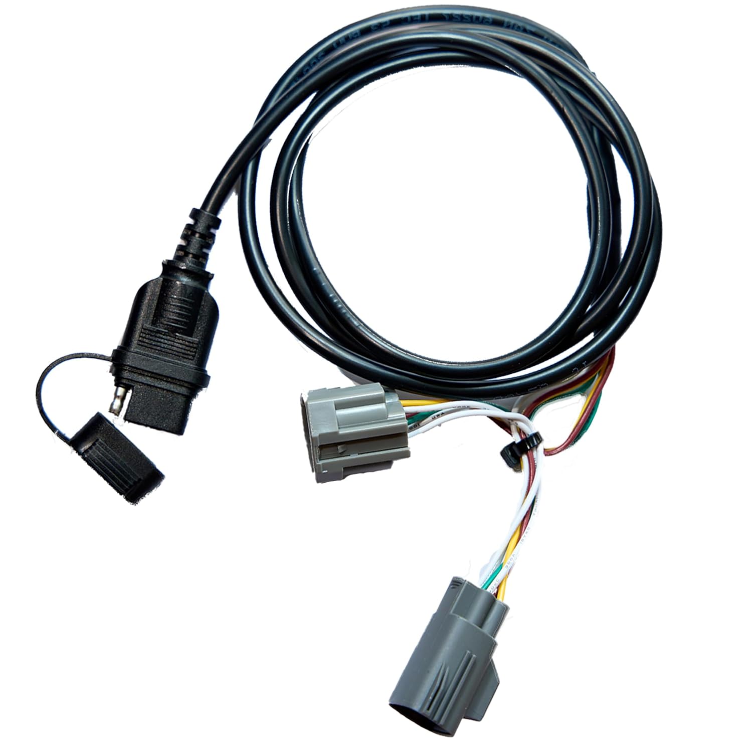 Trailer Wiring Harness Kit 17275.01 for Jeep JK Wrangler Accessories Hitch, 4-pin Way Flat Tow Hitch Wireless Lights Adapter for Towing Connector Fit 2007-2018