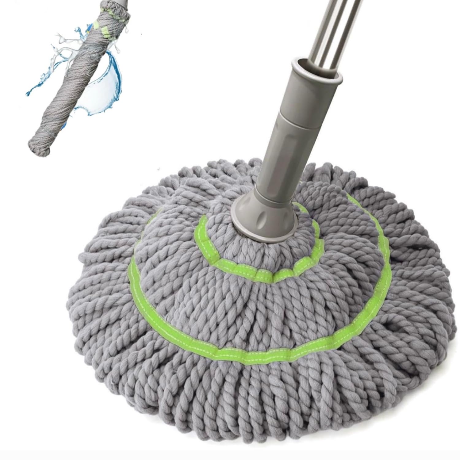 DecoraZone Premium Self-Wringing, Twist Mop for Floor Cleaning - Extendable Stainless-Steel Handle, Microfiber Floor Mop with Stick, Squeeze Mop for Home Floor Cleaning - Hospital Grade (B0DH39GN7L) Amazon Price History, Amazon Price Tracker