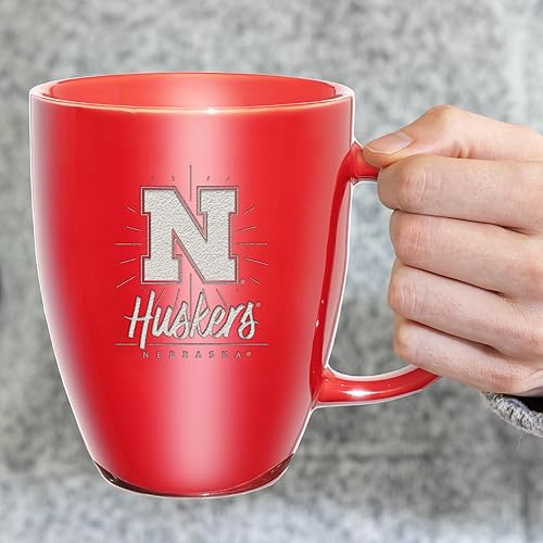Vista 423 de Rico Industries NCAA - Taza de cerámica con grabado láser, 18 onzas, café y té