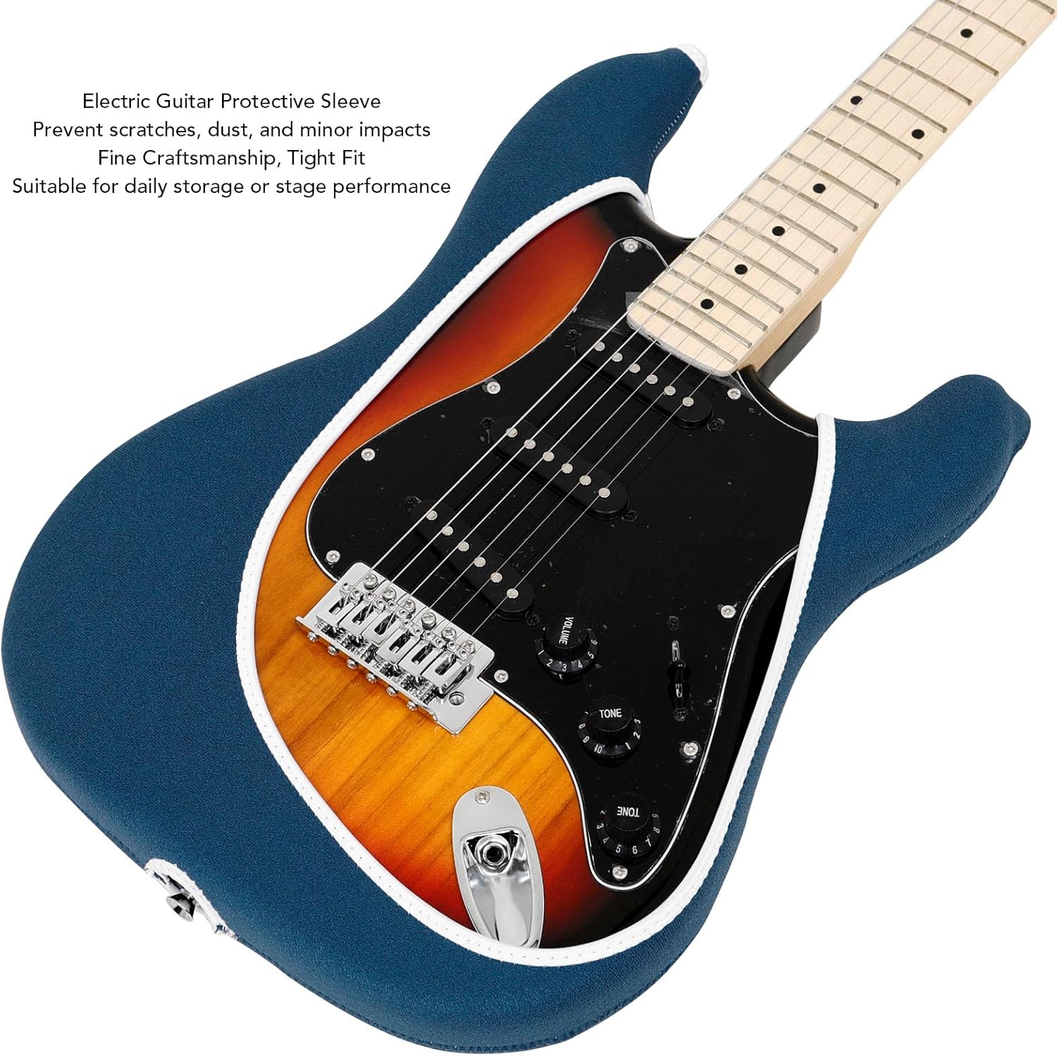 Guitar Cover for ST Series 39in Electric Guitars, Bump Prevention Electric Guitar Dust Cover, Portable Sleeve Dust Cover Guitar Protective Cover for Protection and Decoration