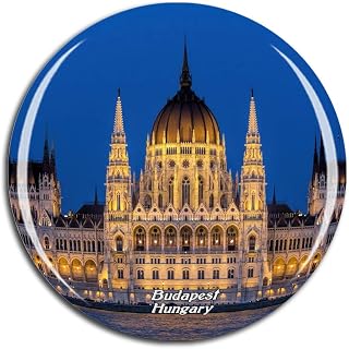 Weekino Hungary Hungarian Parliament Building Budapest Fridge Magnet 3D Crystal Glass Tourist City Travel Souvenir Collection Gift Strong Refrigerator Sticker