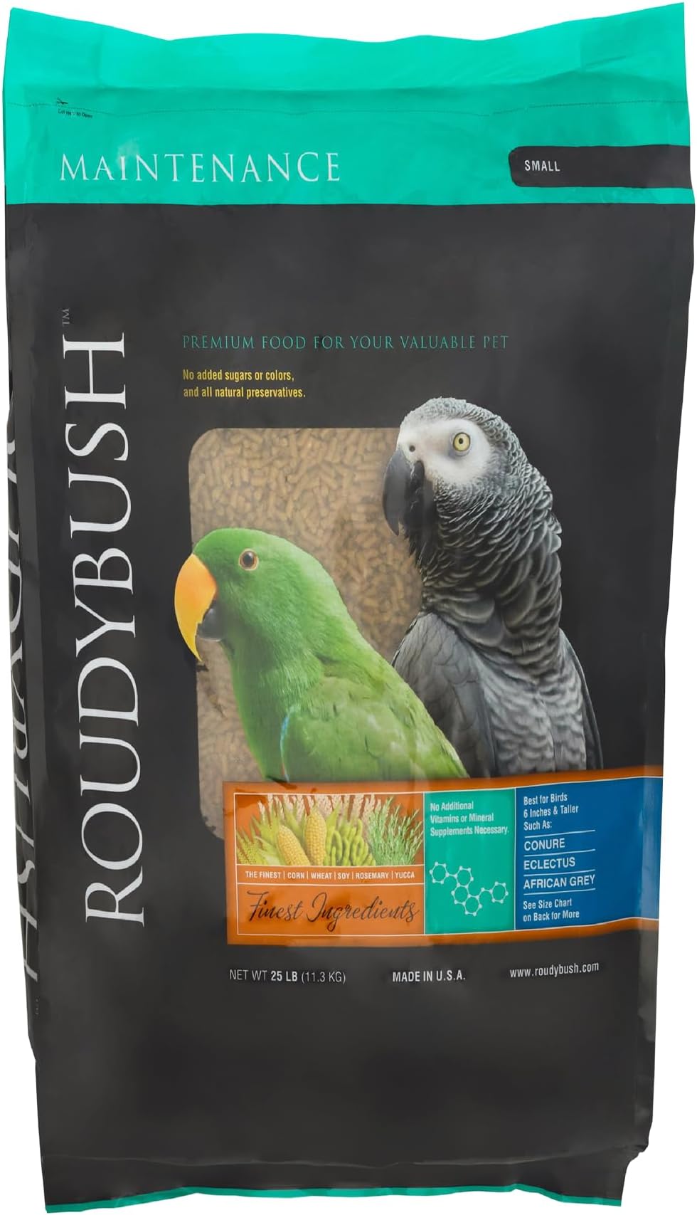 Roudybush Daily Maintenance Bird Food, Small, 25-Pound (225SMDM)