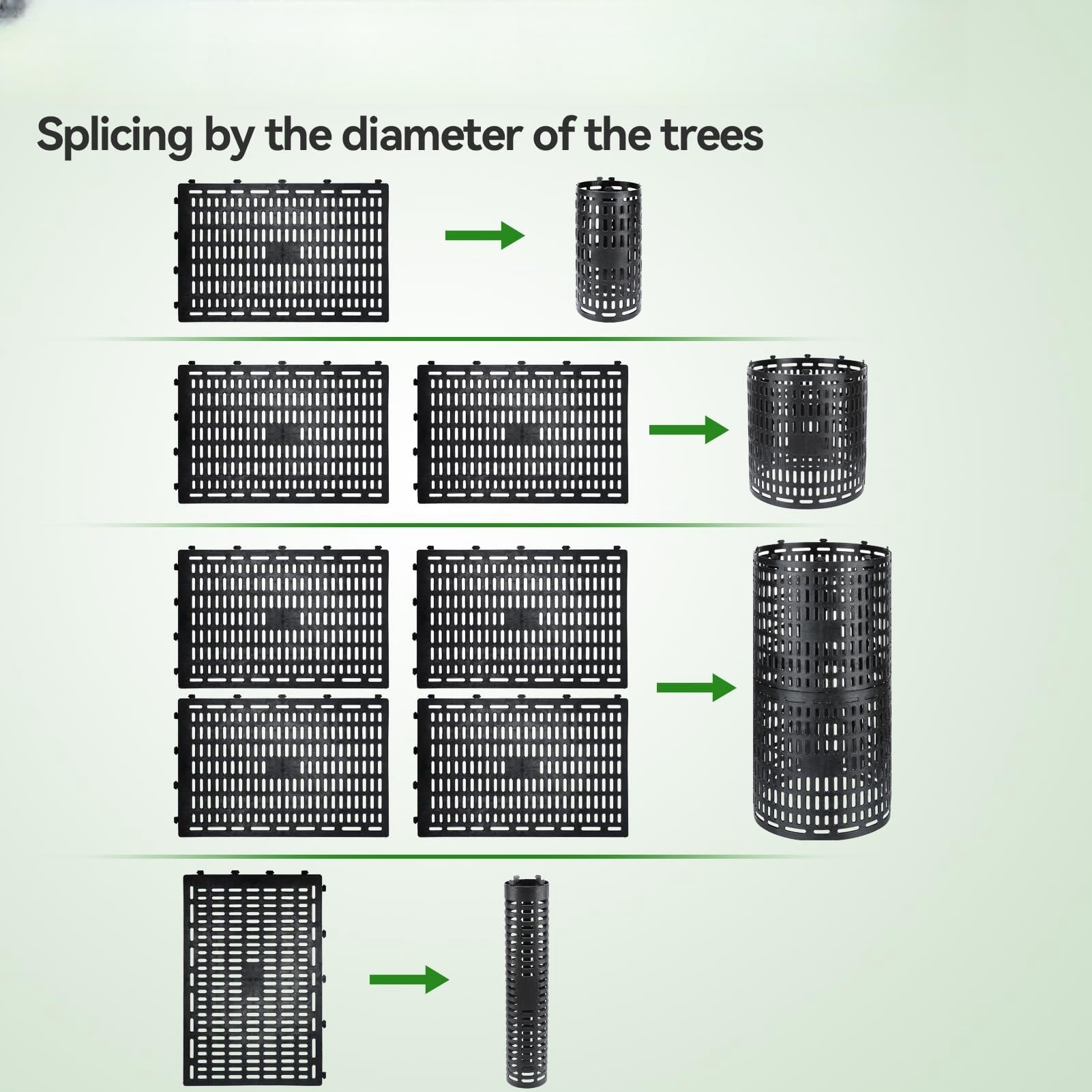 Wuyue Hua Tree Trunk Protector, 12PCS Tree Guards Trunk Protector with Twist Ties - Image 4