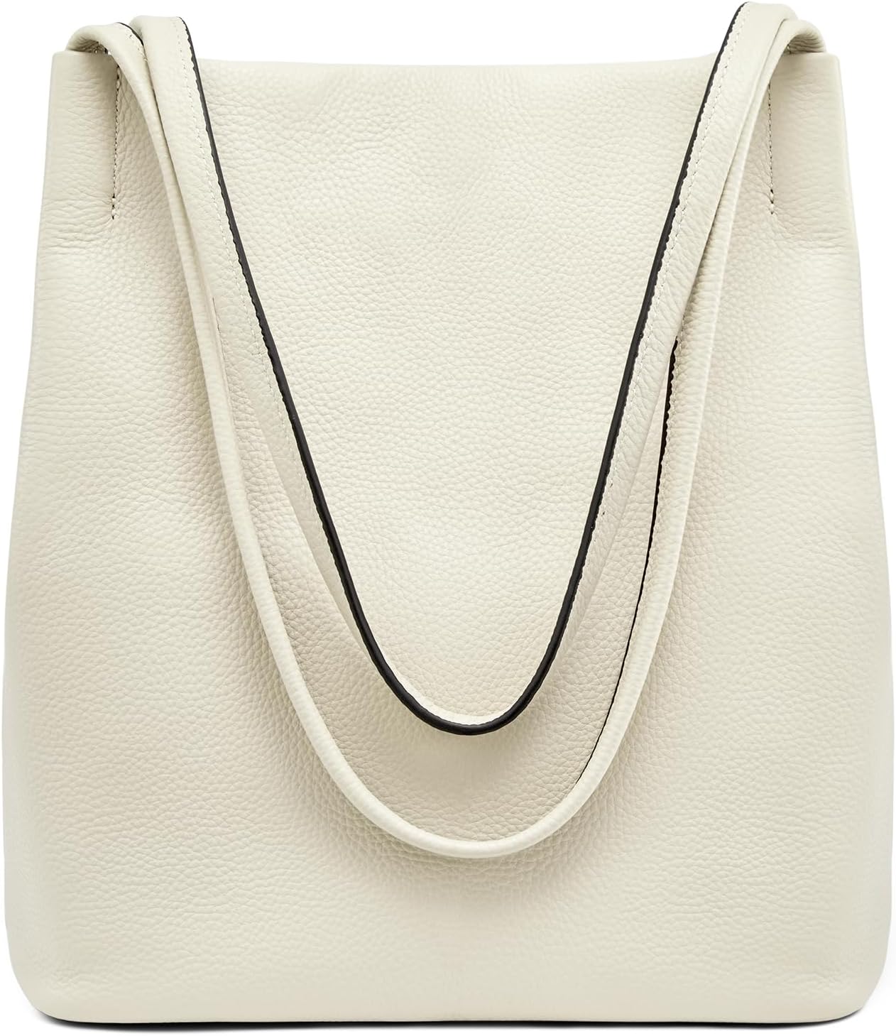 Kattee Women Soft Genuine Leather Totes Shoulder Bag Purses and Handbags with Top Magnetic Snap Closure - Image 7