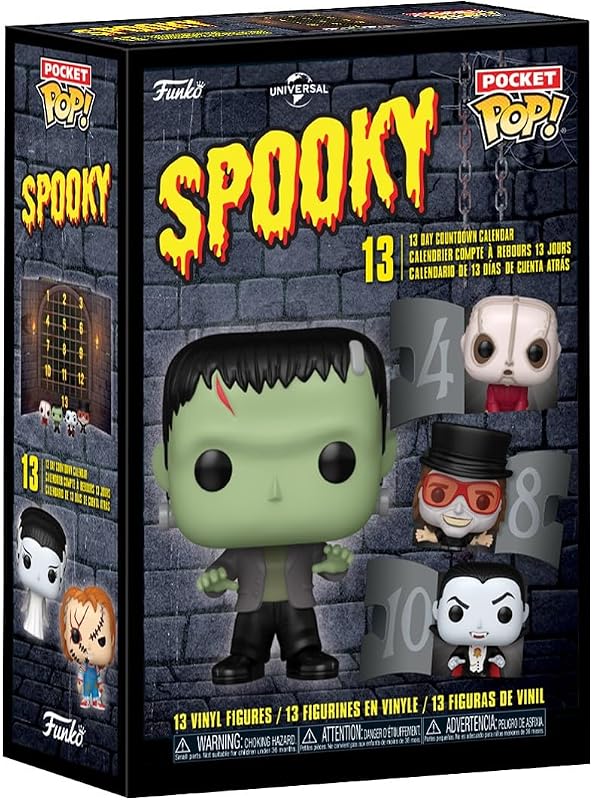 Pocket POP! Advent Calendar: Chucky - 13 Day Kountdown | Official Horror Merch - Advent Calendar with 13 Days of Mystery Mini Figures - Christmas Countdown Gift for Fans
