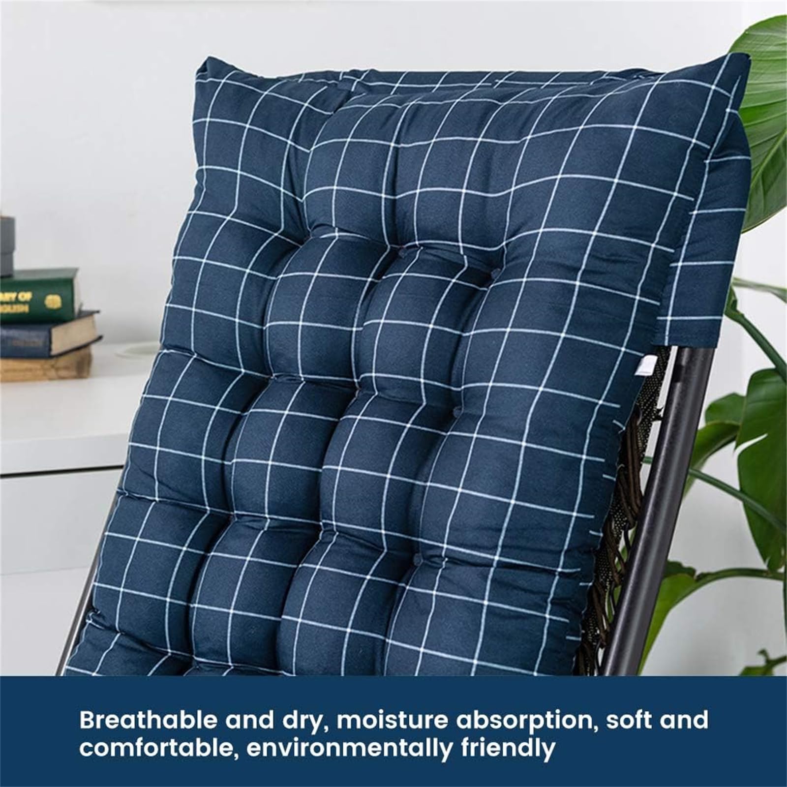 Cuscini per Sdraio Giardino,Cuscini per Sdraio Casa Cuscino Sdraio Imbottita Relax,Cuscino per Sdraio Lettino,Ideale per Interni ed Esterni,Giardini,Cortili,terrazzi 155x48cm