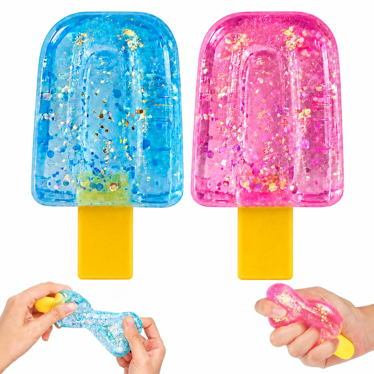 2Pcs Ice Cream Squishy, Summer Ice Cream Squishy Fidget Toys