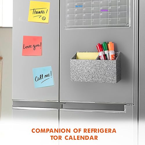 Miniatura 40 de BEYGORM Soporte magnético de borrado en seco para pizarra blanca, soporte magnético de acrílico antideslizante para nevera y refrigerador, Oro