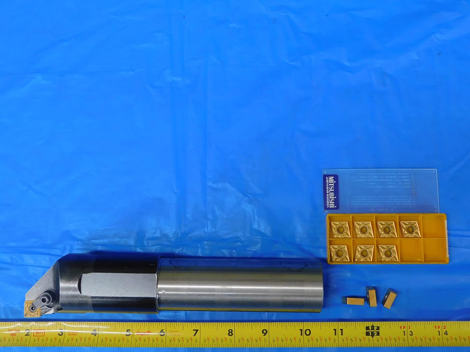 KENNAMETAL 1 1/2 Shank COOLANT Thru Boring BAR W/ 10 PCS New CNMG-432 Inserts - MB8467AZ2